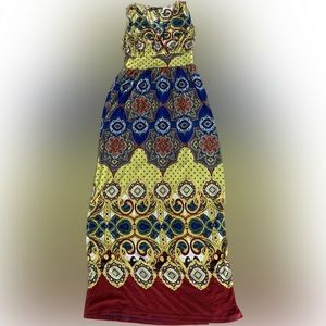 Boho Sleeveless Maxi Dress